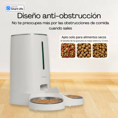 COMEDOR SMART AUTOMATICO PARA MASCOTA 2 PLATOS
