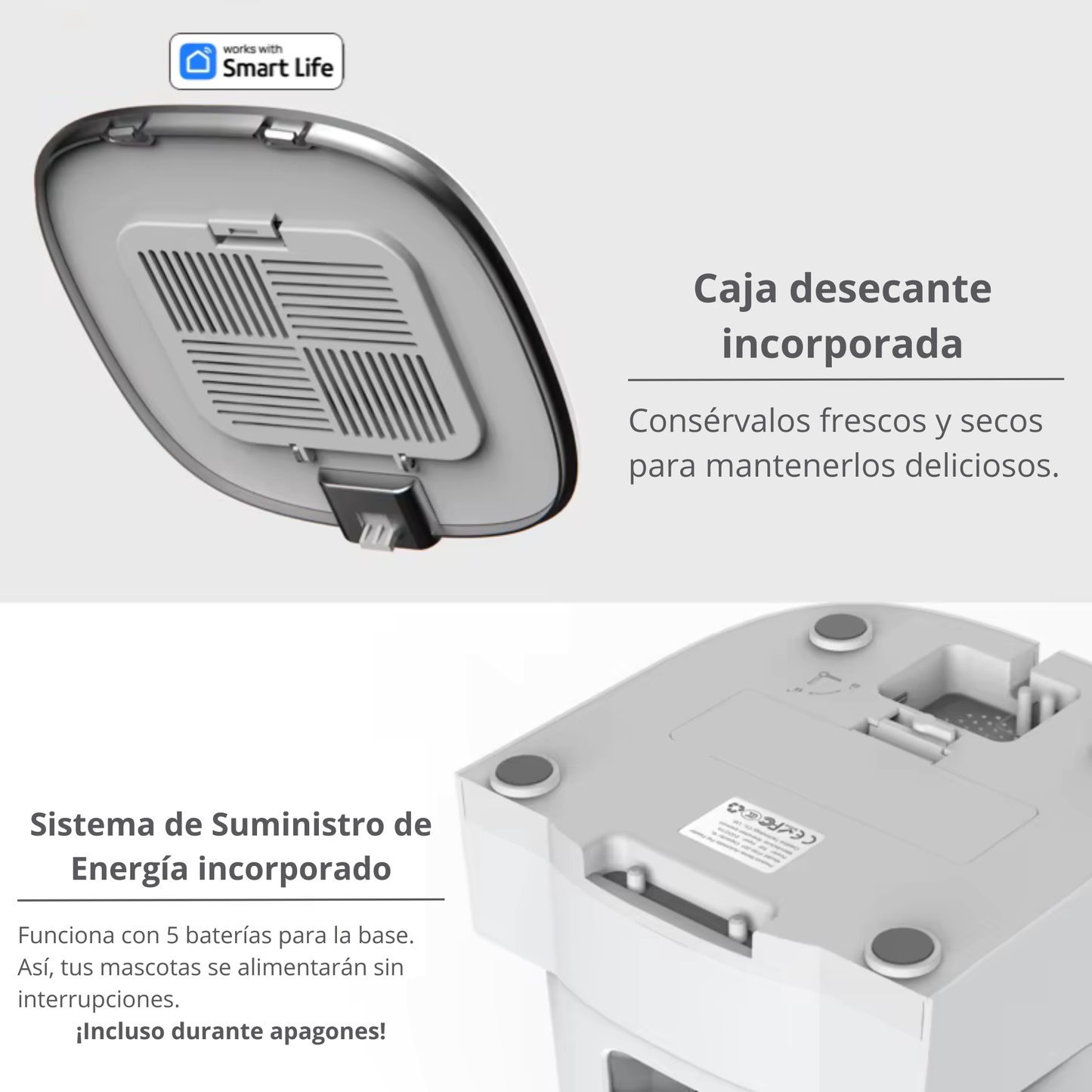 COMEDOR SMART AUTOMATICO PARA MASCOTA 2 PLATOS